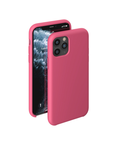 Чехол для iPhone 11 Pro Deppa Liquid Silicone Case фуксия