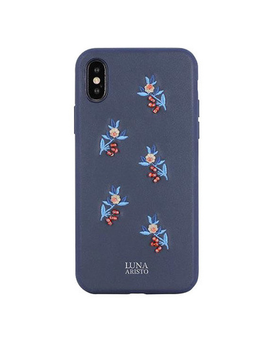 Чехол для iPhone X/XS Luna Aristo Pear синий