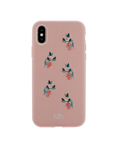 Чехол для iPhone X/XS Luna Aristo Pear розовый