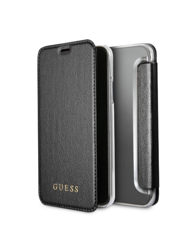 Чехол для iPhone X/XS Guess Iridescent Booktype чёрный