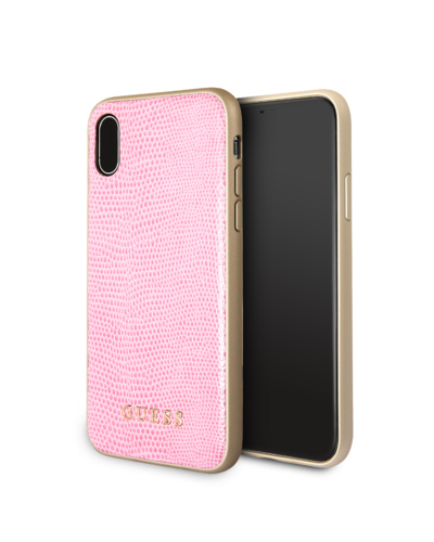 Чехол для iPhone X/XS Guess Python розовый