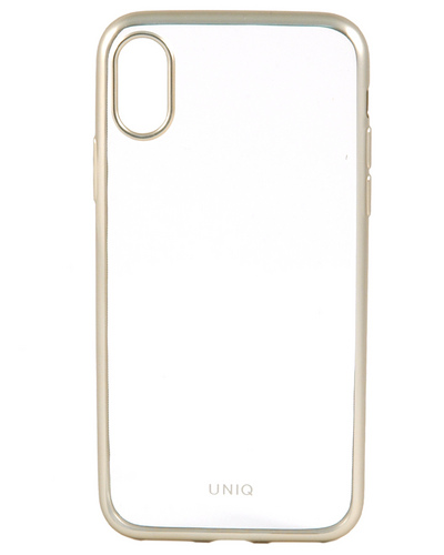 Чехол для iPhone X/XS UNIQ Glacier Frost золотой