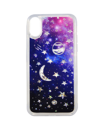 Чехол для iPhone X/XS iCover Sparkle (Liquid) Space