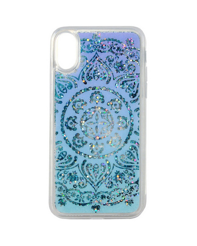 Чехол для iPhone X/XS iCover Sparkle (Liquid) White Lace