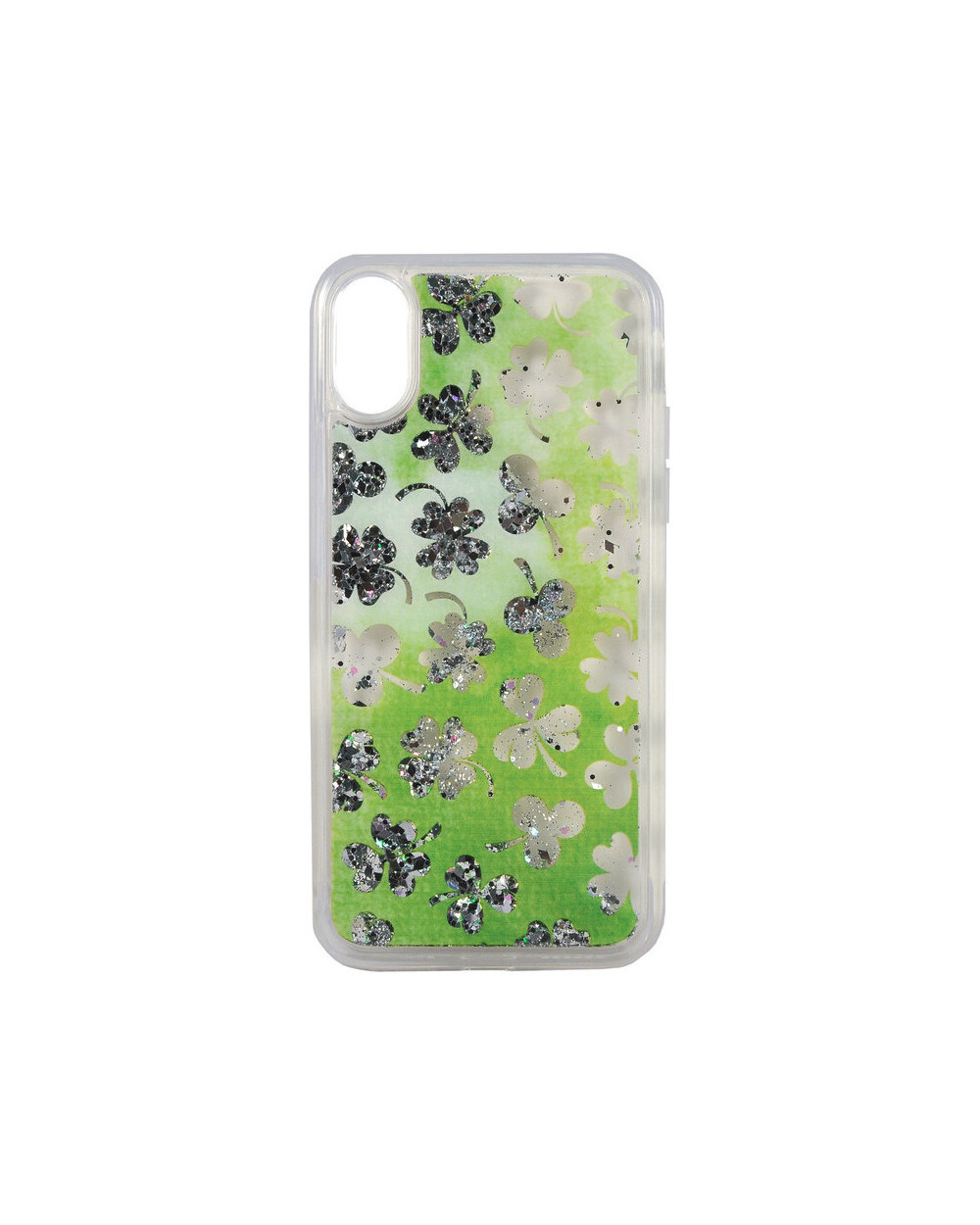 Чехол для iPhone X/XS iCover Sparkle (Liquid) Good Luck