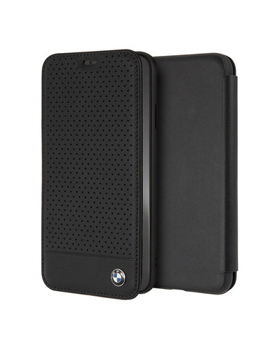 Чехол для iPhone XS Max BMW Signature Perforated Booktype