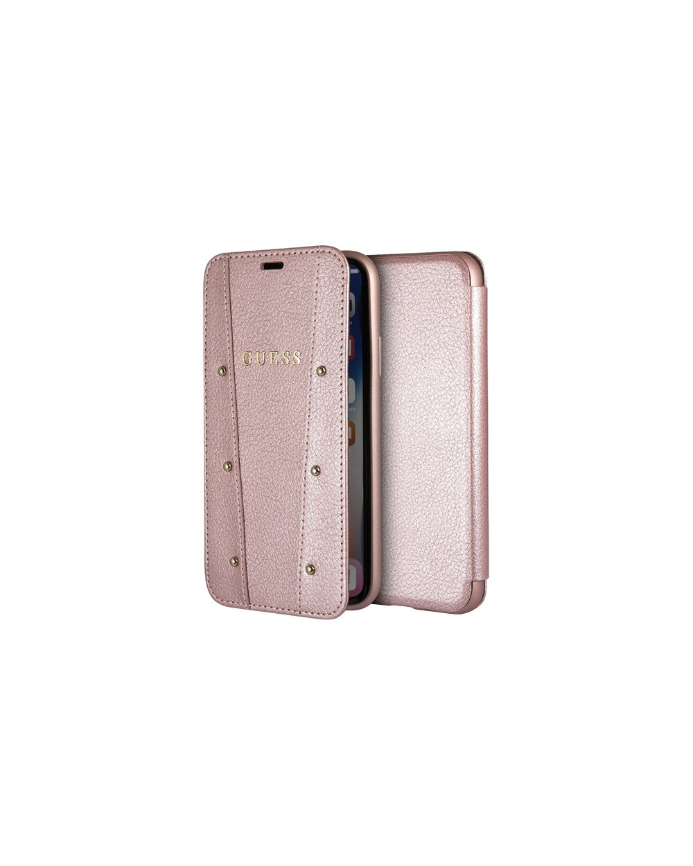 Чехол для iPhone XS Max KAIA collection Booktype розовое золото
