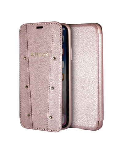 Чехол для iPhone XS Max KAIA collection Booktype розовое золото
