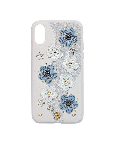 Чехол для iPhone XR Luna Aristo Jasmine серый