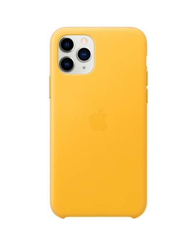 Чехол для iPhone 11 Pro Apple Leather Case meyer lemon