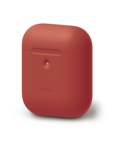 Чехол для AirPods 2 Elago Silicone case красный