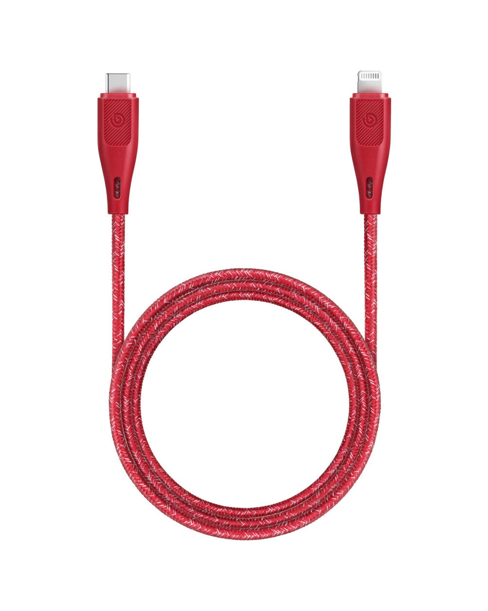 Кабель EnergEA Bazic GoCharge USB-Type-C/Lightning MFi C94 (1.2 м) красный