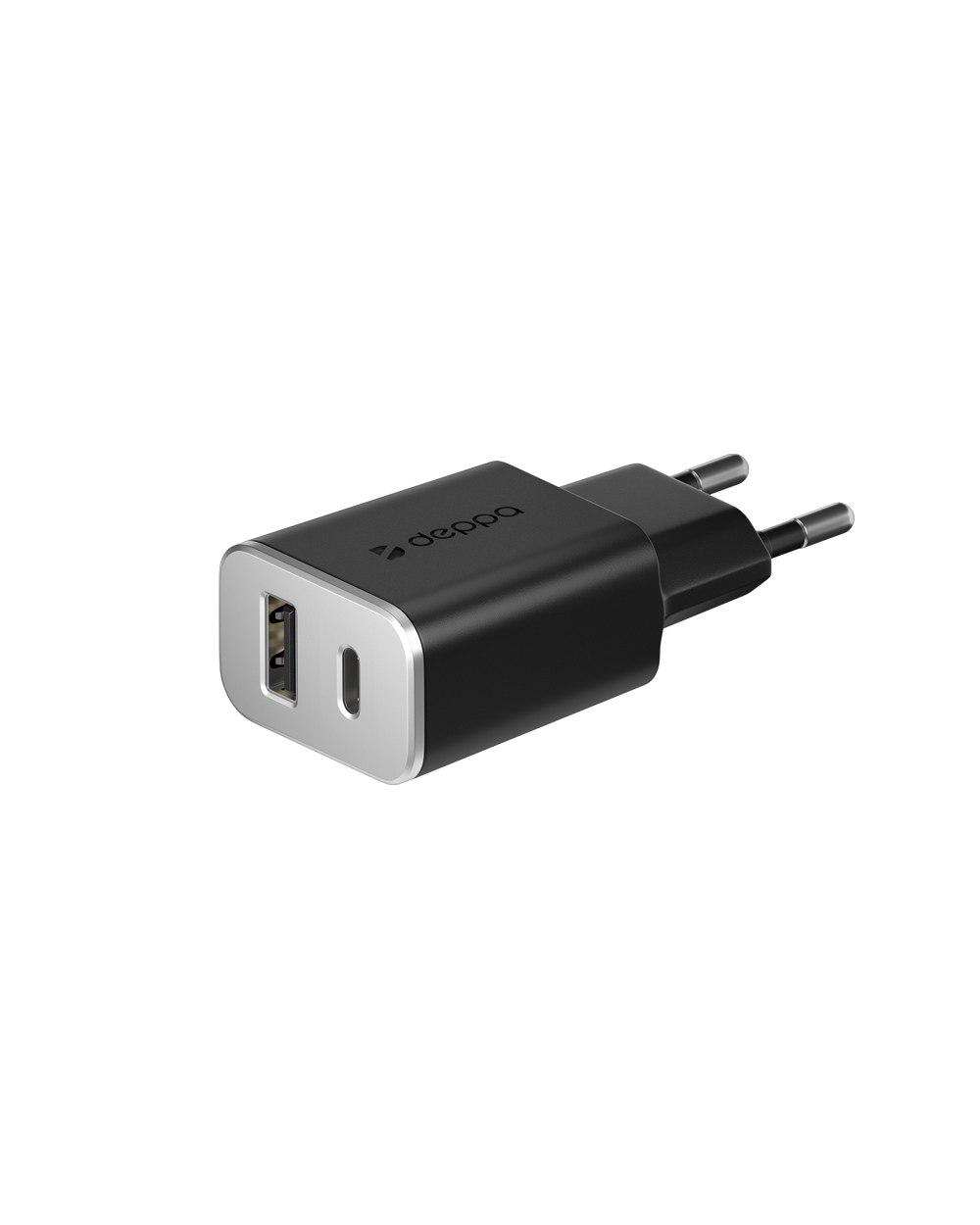 Сетевое зарядное устройство Deppa USB Type-C + USB A, QC 3.0, Power Delivery, Ultra 18W