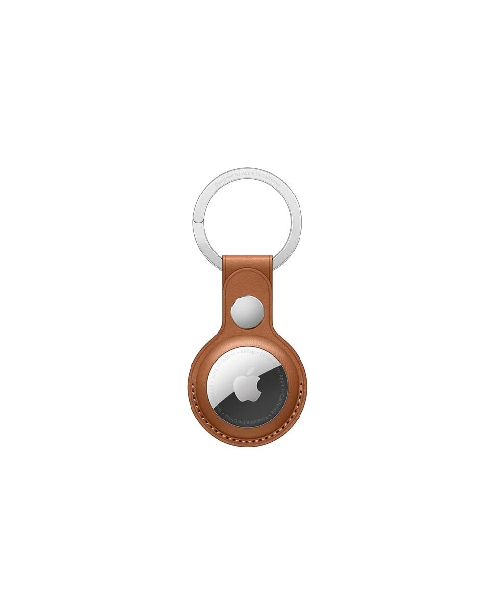 Крепление для AirTag Apple Leather Key Ring saddle brown